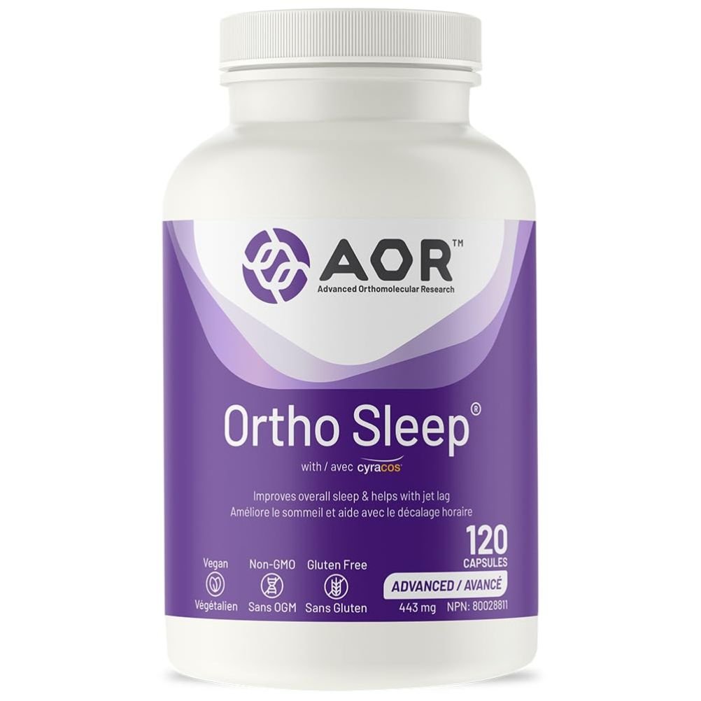 Aor Ortho Sleep Supplement - 120 Capsules for Better Sleep & Relaxation | Natural Sleep Aid for Insomnia & Stress Relief