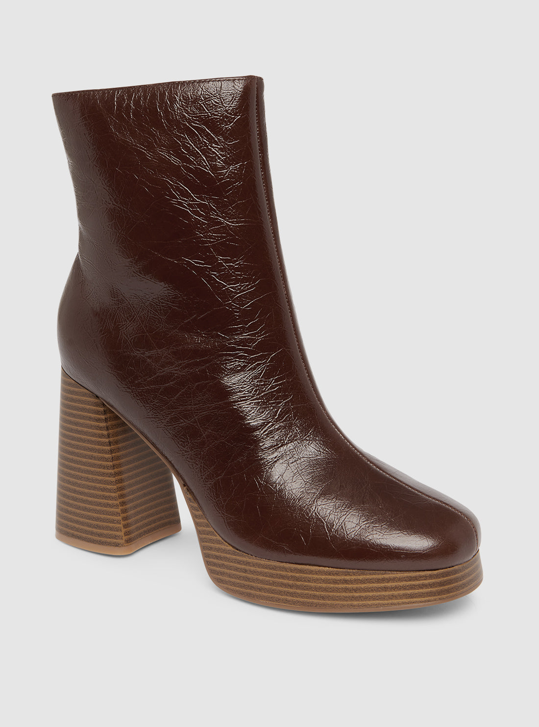 Brown Danca Chunky Boots for Women - Stylish Winter Ankle Boots with Non-Slip Sole | Perfect for Casual Outfits, Work & Outdoor Activities