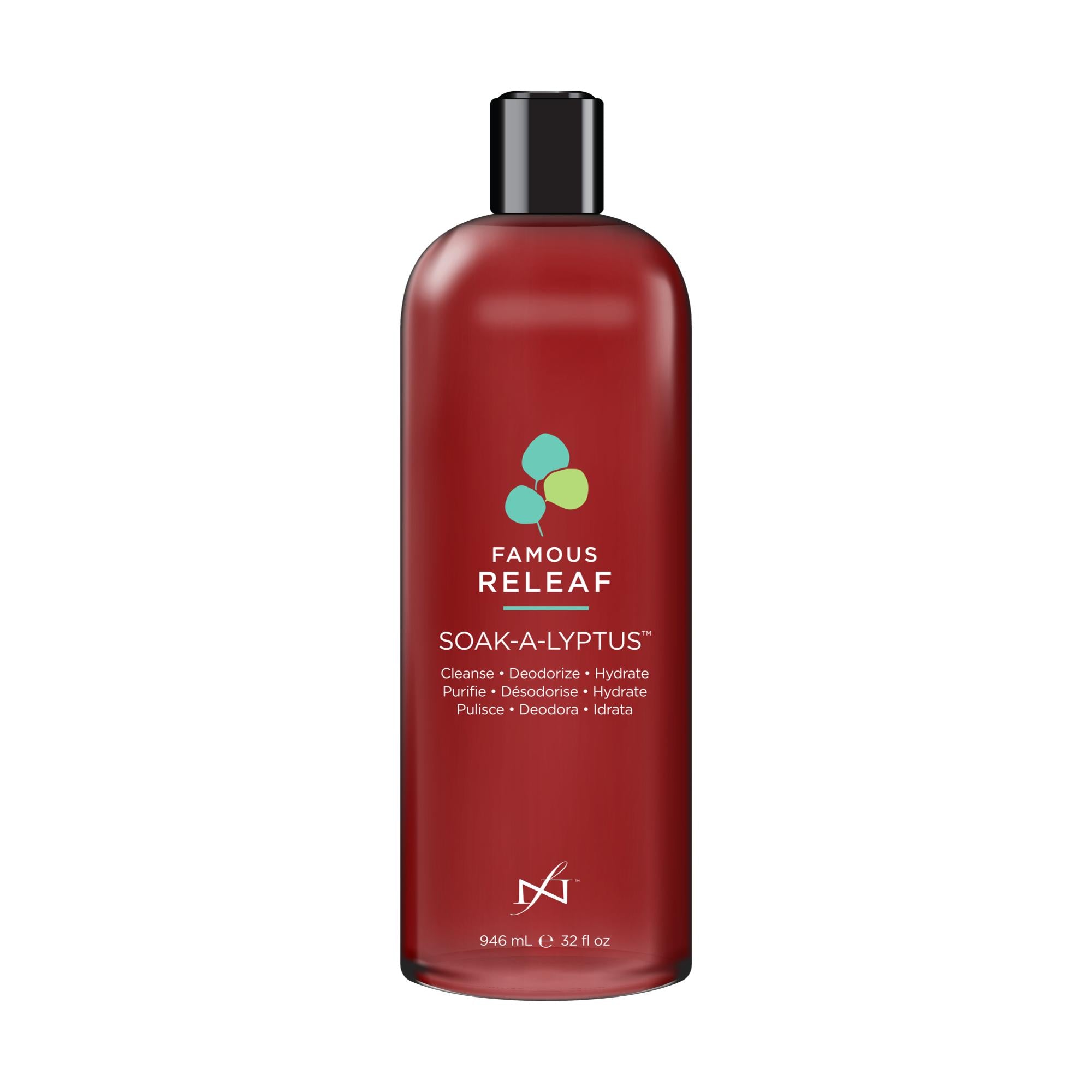 Famous Releaf Soak A Lyptus - Premium Eucalyptus Bath Soak for Relaxation & Stress Relief - Perfect for Spa Nights & Self-Care Routines