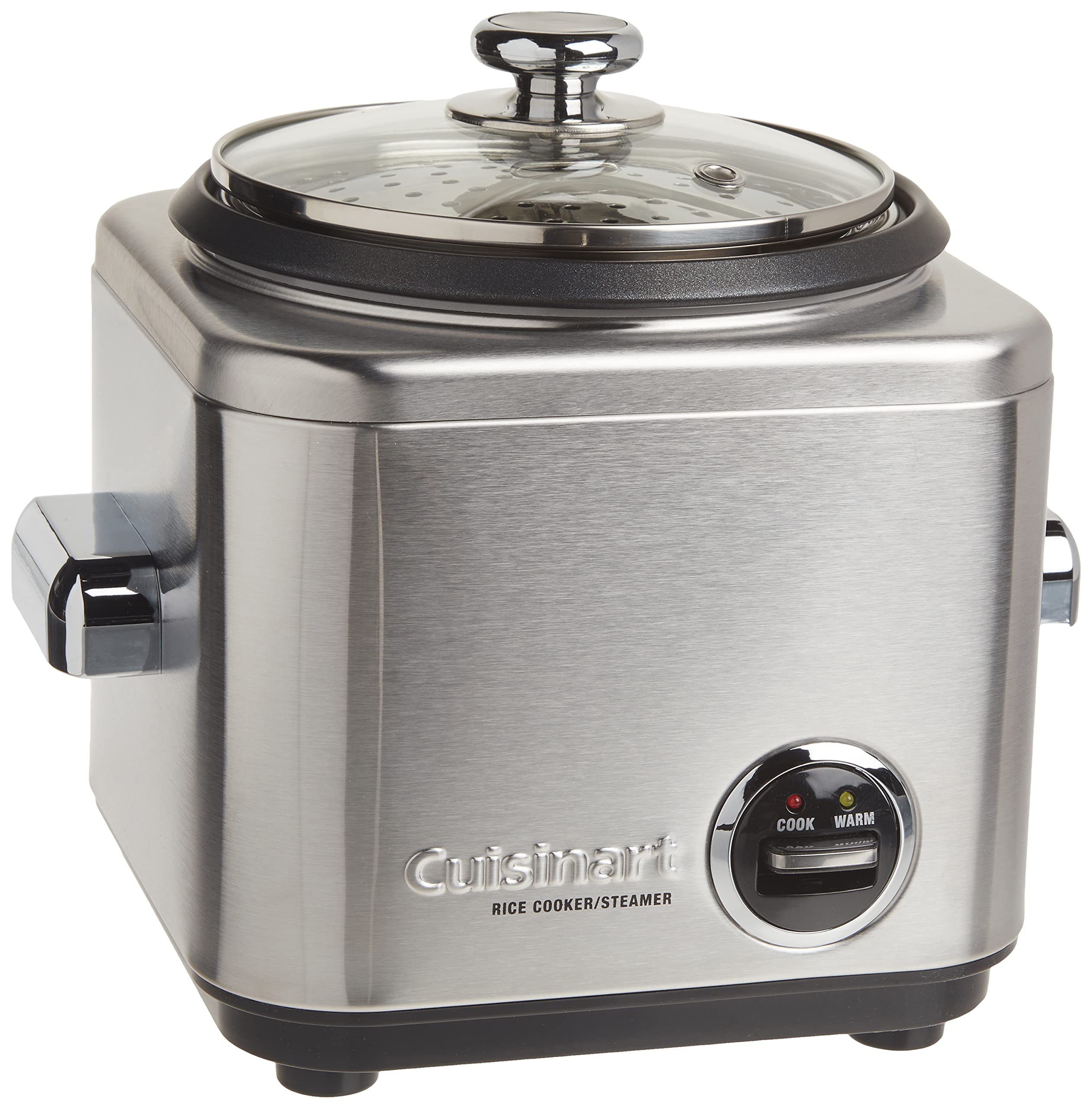 Cuisinart CRC-400P1 4-Cup Stainless Steel Rice Cooker - Perfect for Small Kitchens, Dorms & Office Use