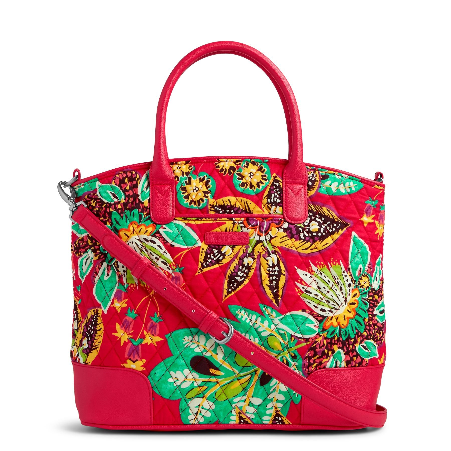 Vera Bradley Cotton Day Off Satchel Purse - Stylish Women's Handbag for Work, Travel & Everyday Use | Lightweight & Durable Shoulder Bag