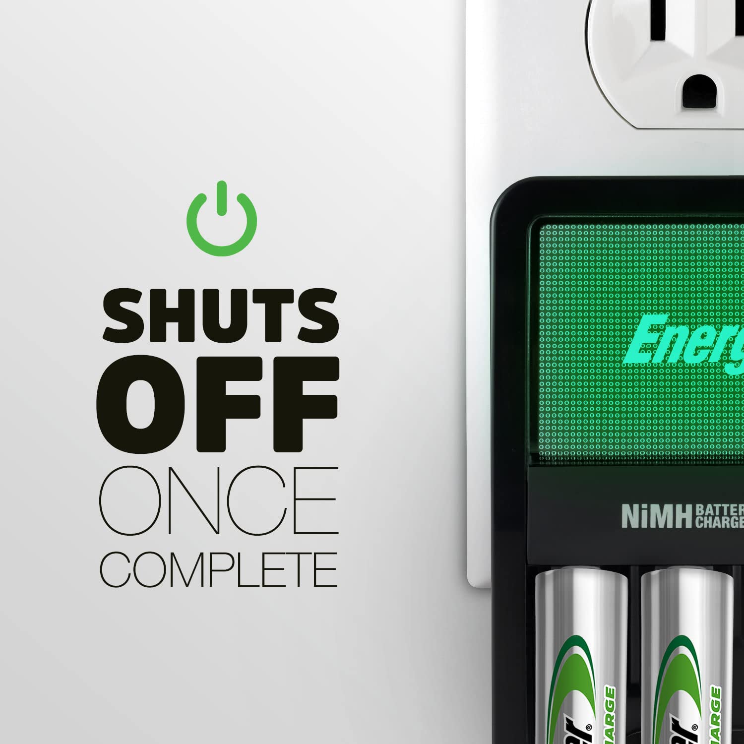 Energizer Recharge Value Charger for NiMH AA AAA Batteries - Fast Charging Station for Digital Cameras, Game Controllers & Wireless Devices
