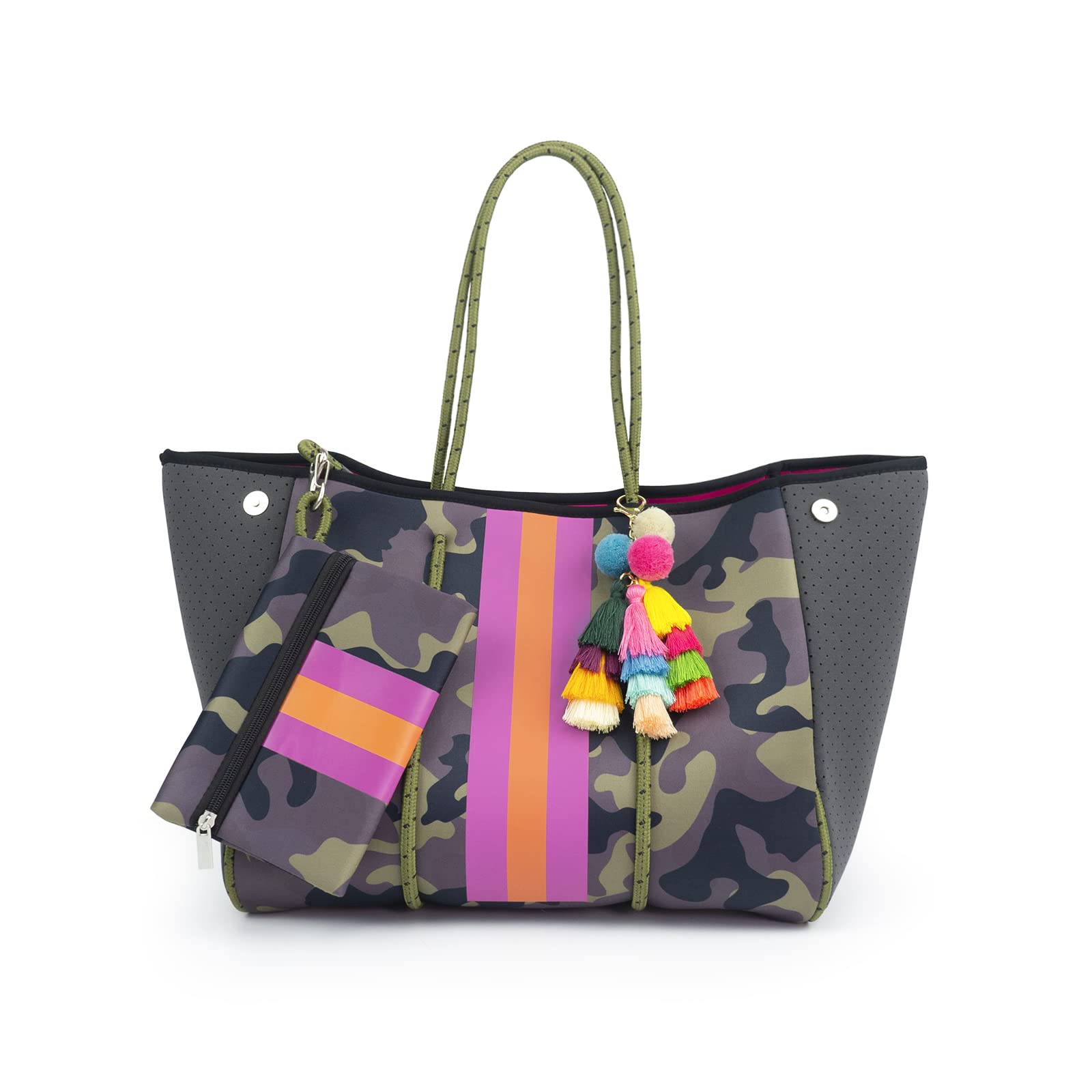 Premium Neoprene Tote Bag for Women - Waterproof Beach Bag, Gym Bag & Shopping Tote - Stylish & Durable Handbag by ORAD - Perfect for Pool, Travel & Work Commute