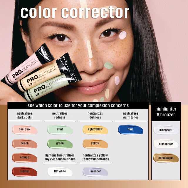 L.A. Girl HD Pro Concealer - Full Coverage Liquid Concealer for Dark Circles & Blemishes - Vegan & Cruelty-Free Makeup - Perfect for Everyday Wear & Professional Makeup Looks