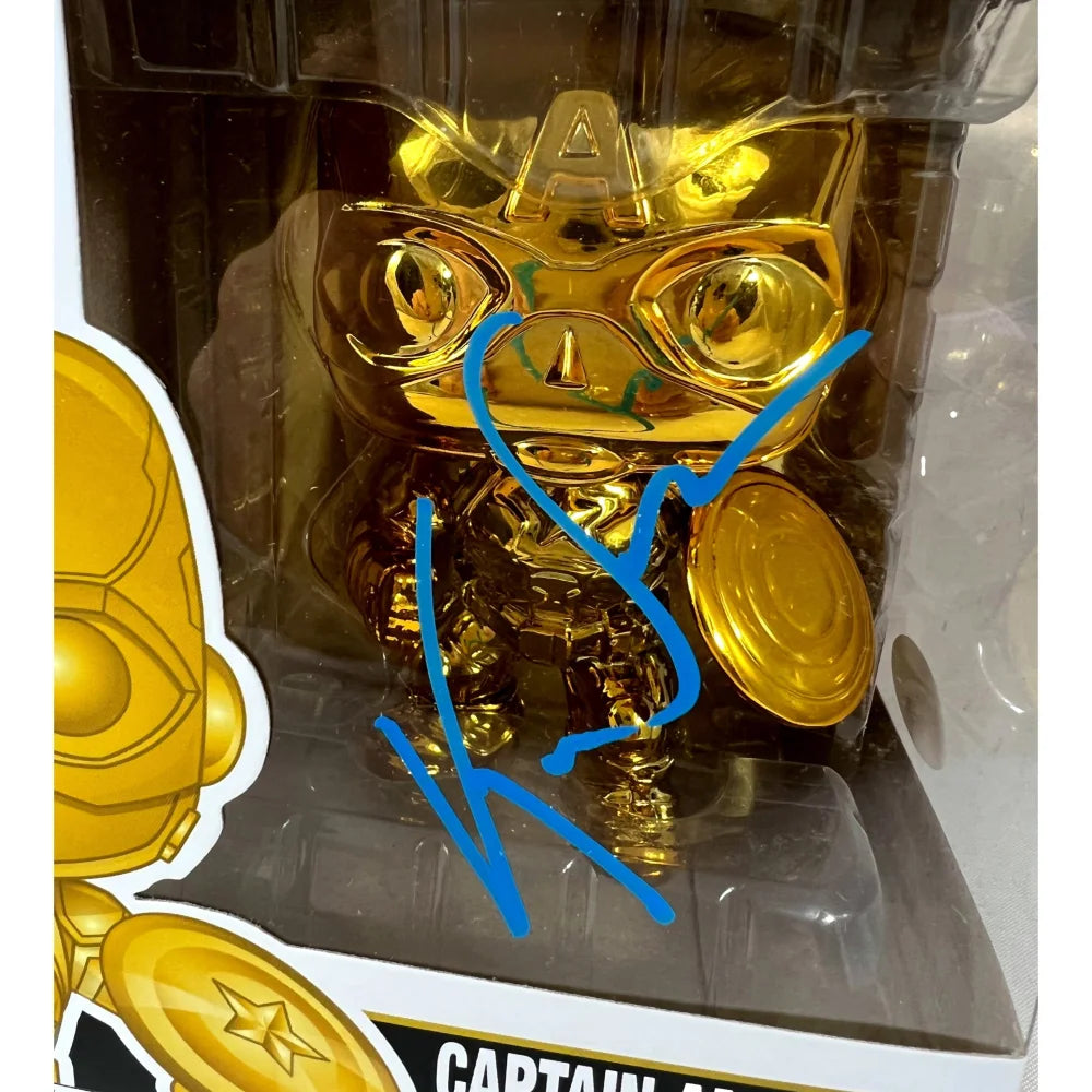 Kevin Feige Autographed Funko Pop #377 Captain America Avengers Marvel - COA JSA Certified - Collectible Gift for Fans & Display for Home or Office
