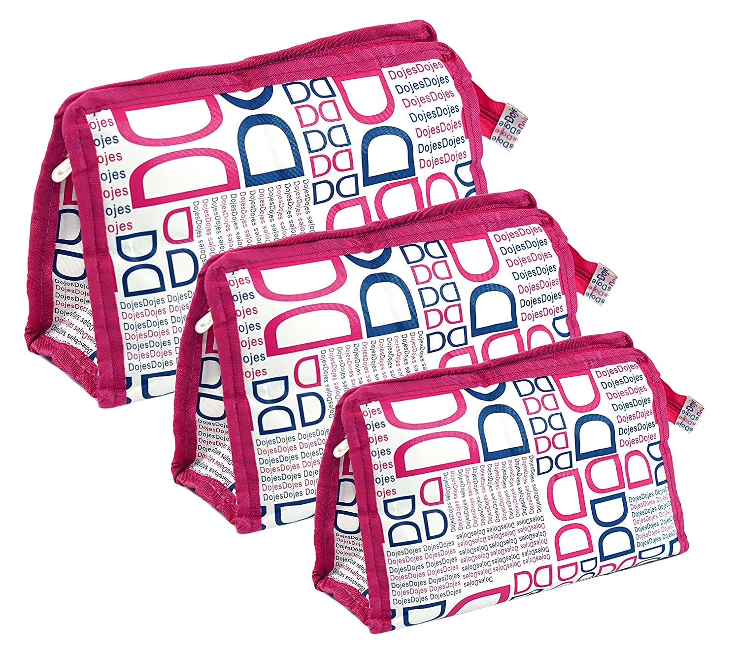 STACKRAID 3-Piece Toiletry Organizer Set - Waterproof Cosmetic Pouch, Jewelry & Makeup Travel Bag for Men & Women (Dusty Pink) - Perfect for Gym, Vacation & Business Trips