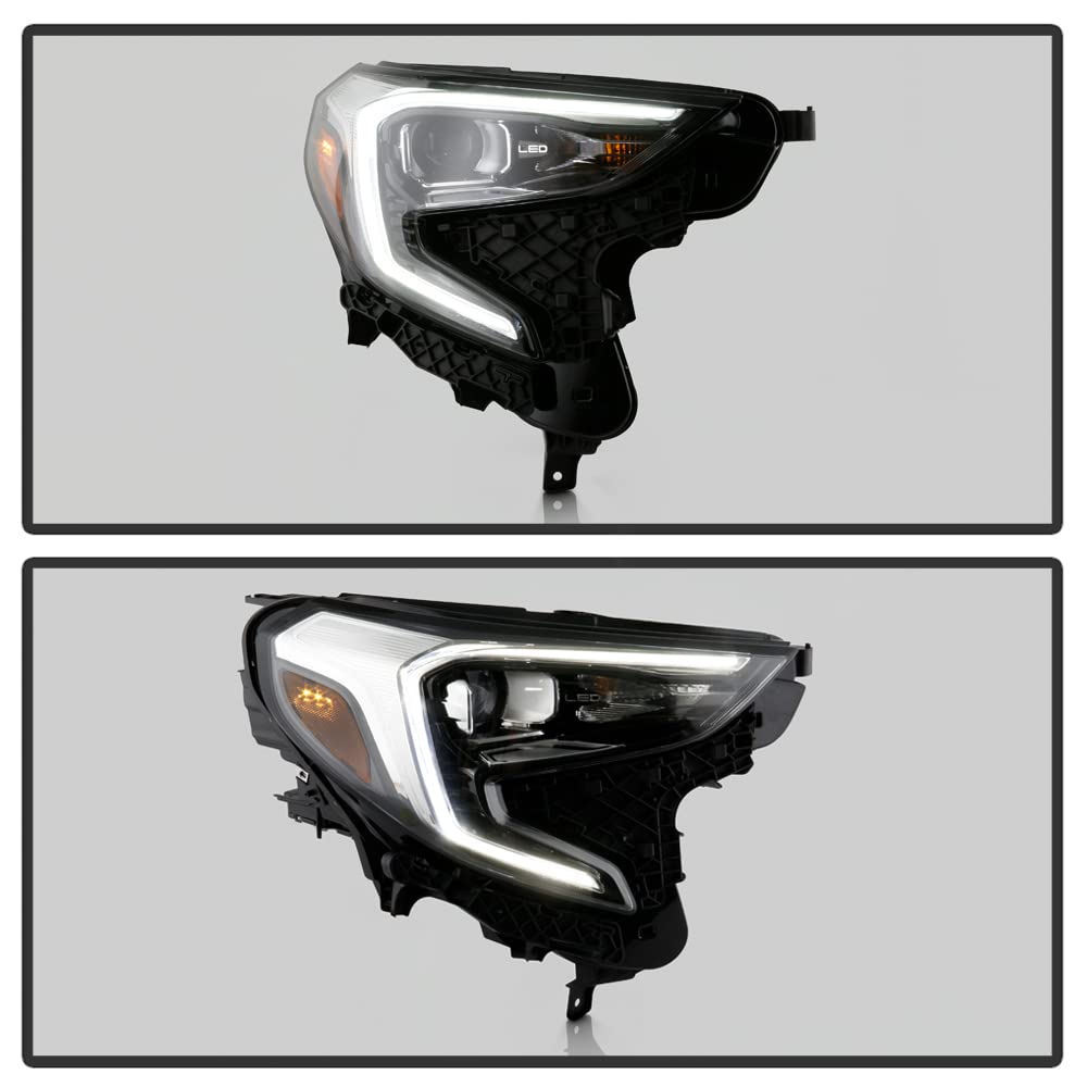 ACANII LED Projector Headlight Replacement for 2018-2021 GMC Terrain - Full LED Factory Style Headlamp (Passenger Side) | Improved Night Visibility & Modern Look for Off-Roading & City Driving