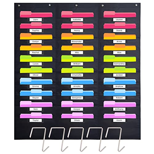 Black - (30 Name Tag Pockets)