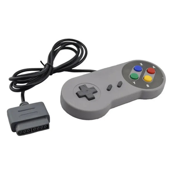 Original SNES Controller - Classic Super Nintendo Gamepad for Retro Gaming - Perfect for Nintendo Switch, PC, and Emulators - Relive Your Favorite 90s Games