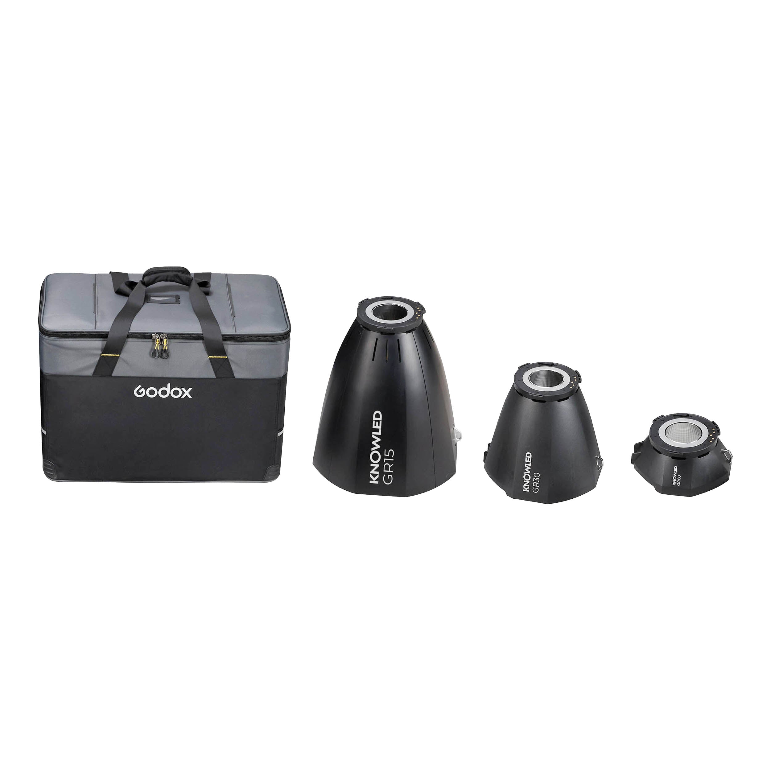 KNOWLED GRK GR15 GR30 GR60 G Mount Reflector Kit for MG1200Bi & MG2400Bi Cine Lights - Professional Studio Lighting Accessory for Film Photography and Video Production