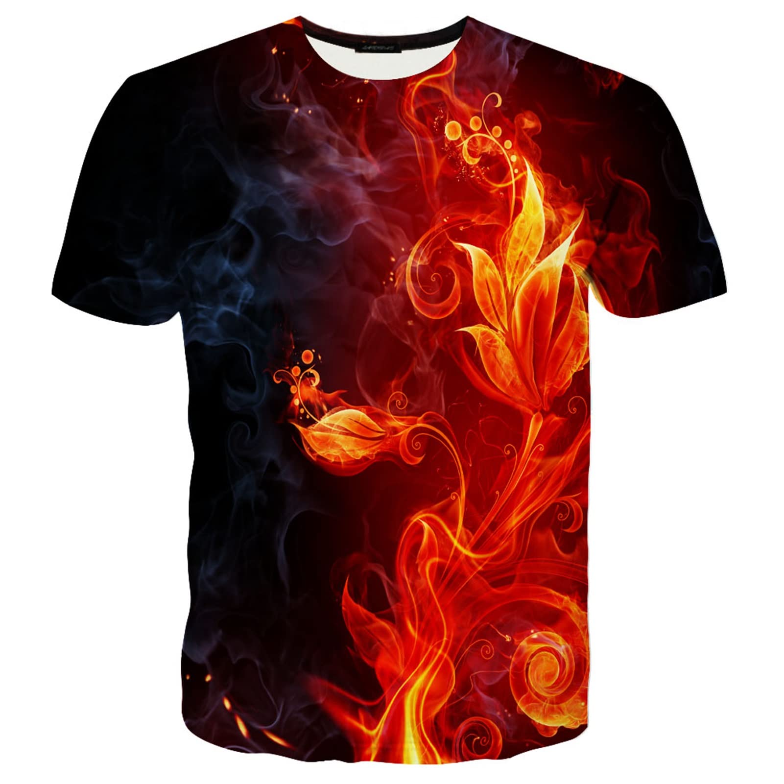 Yasswete Unisex 3D Printed Short Sleeve T-Shirt for Men & Women - Trendy Graphic Tee for Casual Wear, Street Fashion & Everyday Outfits