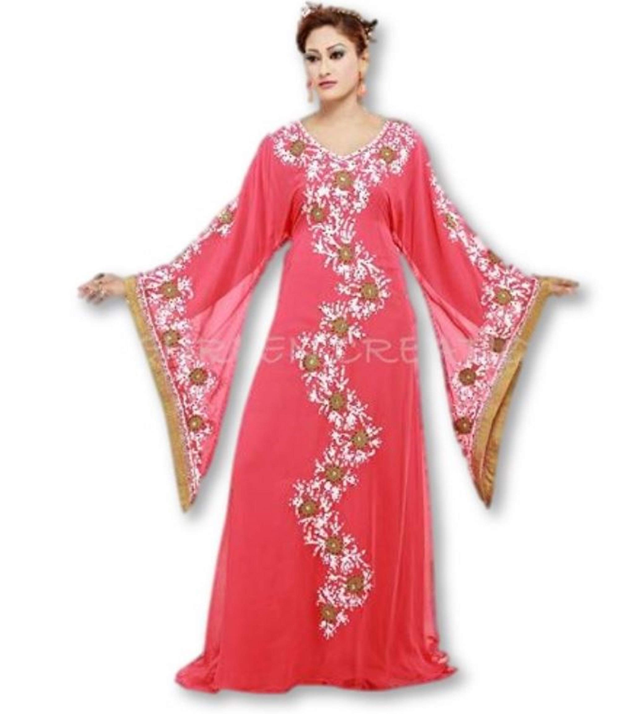 Elegant Traditional Kaftan Dress for Women | MEHREEN CREATION | Free Size Party Wear | Perfect for Weddings, Festivals & Special Occasions