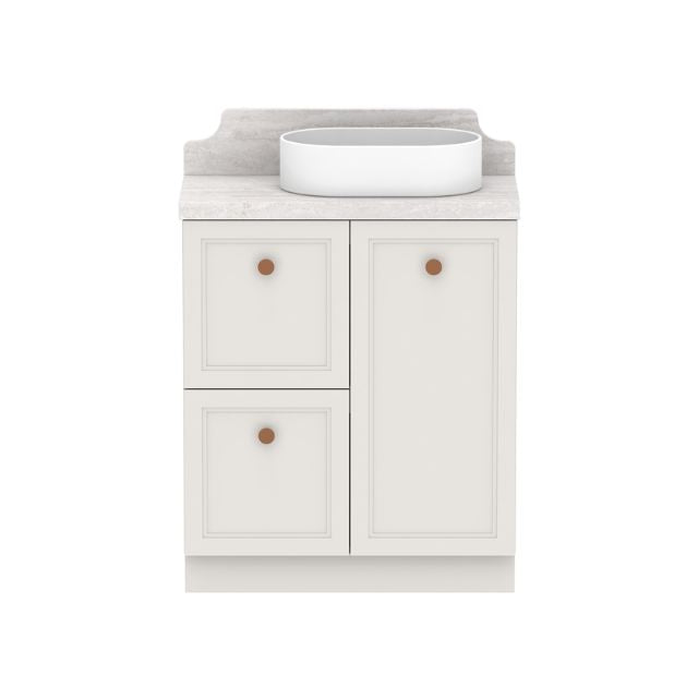 ADP Mabel Ensuite Floor Standing Vanity with Cherry Pie Premium Solid Surface Benchtop - Modern Bathroom Vanity for Master Bath & Powder Room