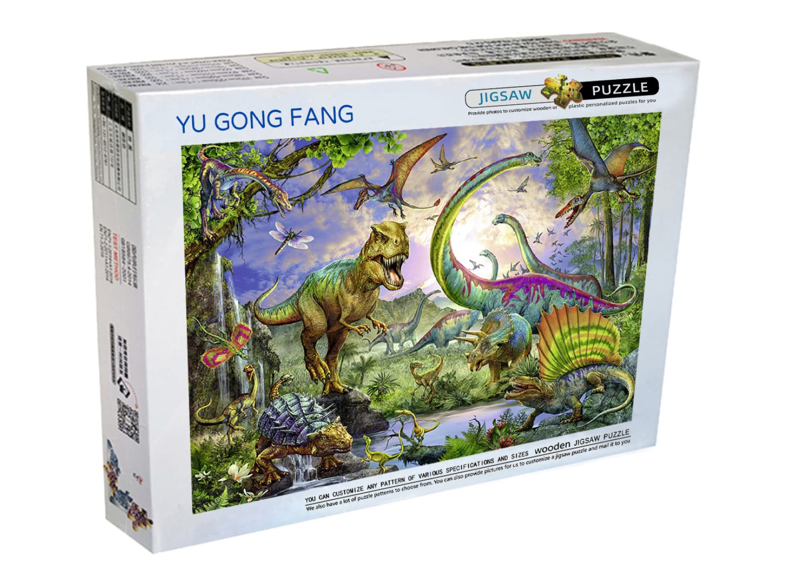 8000 Piece Adult Jigsaw Puzzle - Cartoon Dinosaur Educational Puzzle for Kids & Adults - Fun Family Activity for Brain Training & Stress Relief