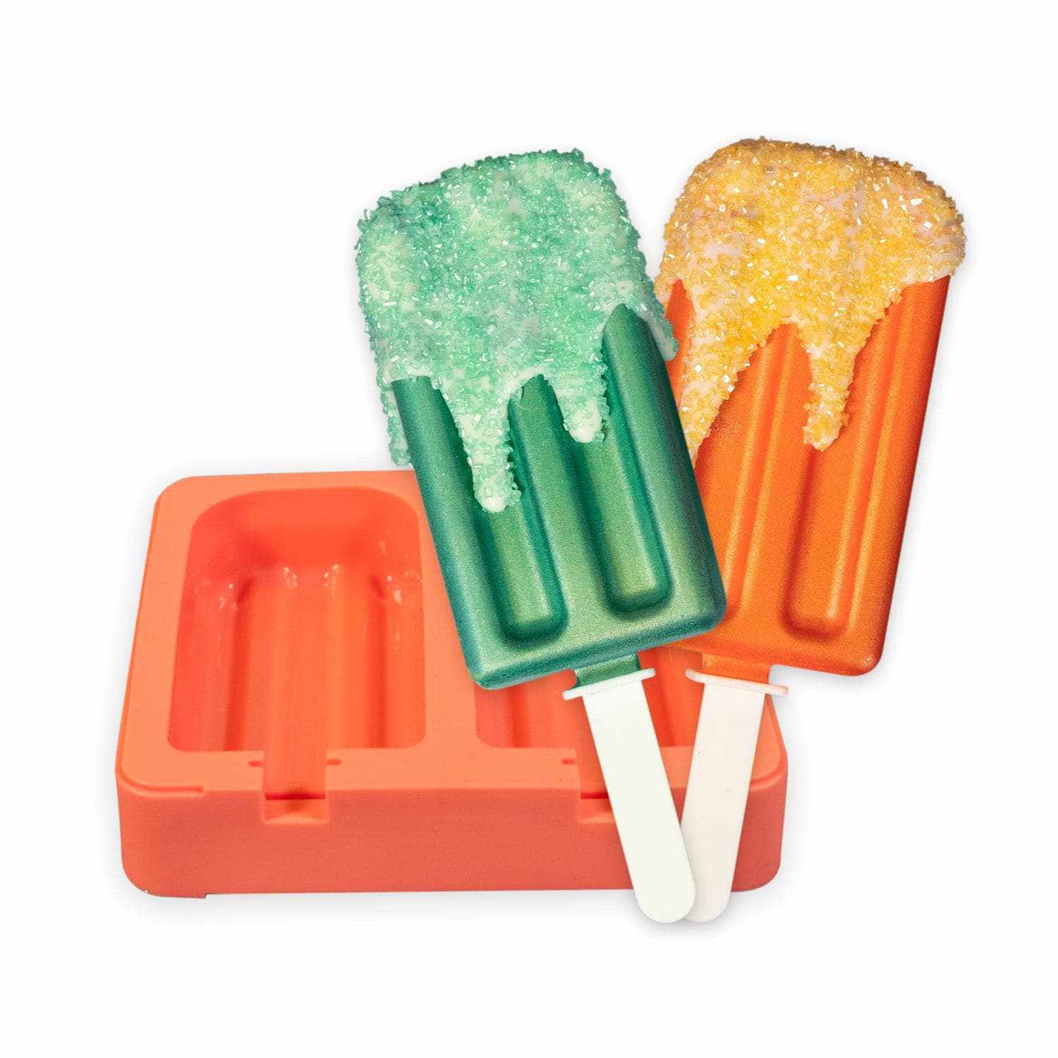 4th of July Patriotic Cakesicle Mold Set - 5 Piece Silicone Baking Kit for Red White & Blue Treats - Perfect for Independence Day Desserts, Summer BBQs, and Holiday Party Snacks
