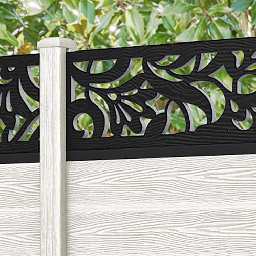 Classic Heritage Fence Panel - Light Stone Composite Fencing with Durable Posts | Outdoor Privacy Fence for Backyard, Garden & Pool Areas