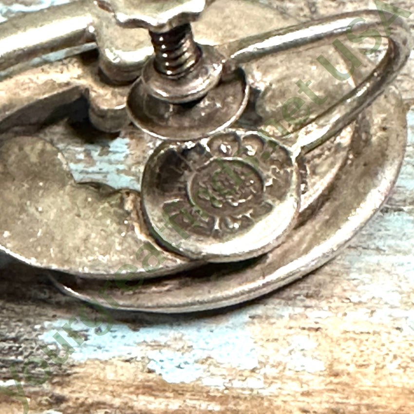 Vintage Mexican Sterling Silver Swirl Earrings Screw Back - Handmade Dangle Earrings for Women, Perfect for Parties, Weddings & Special Occasions