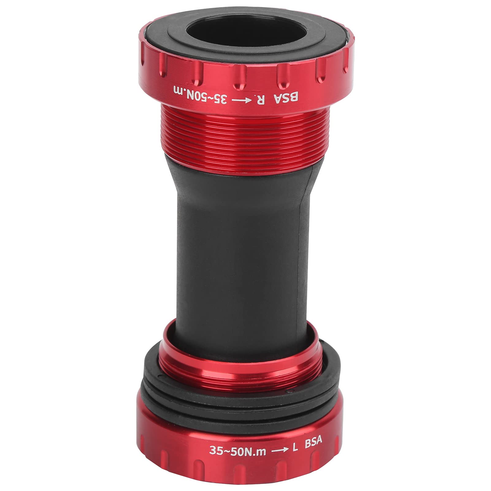 01 02 015 Road Bike Bottom Bracket - 1.37x24T BB Bracket for Mountain Bike, Road Bike, Fixed Gear & Folding Bike (Red) | High-Performance Cycling Component for Smooth Rides on Trails & City Streets
