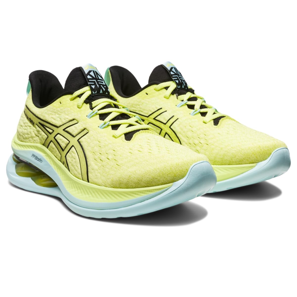 ASICS Women's Gel-Kinsei MAX Running Shoes - Size 9 | Glow Yellow/Black | Cushioned Support for Long-Distance Running & Marathon Training