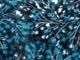 Teal Swirly Leaves