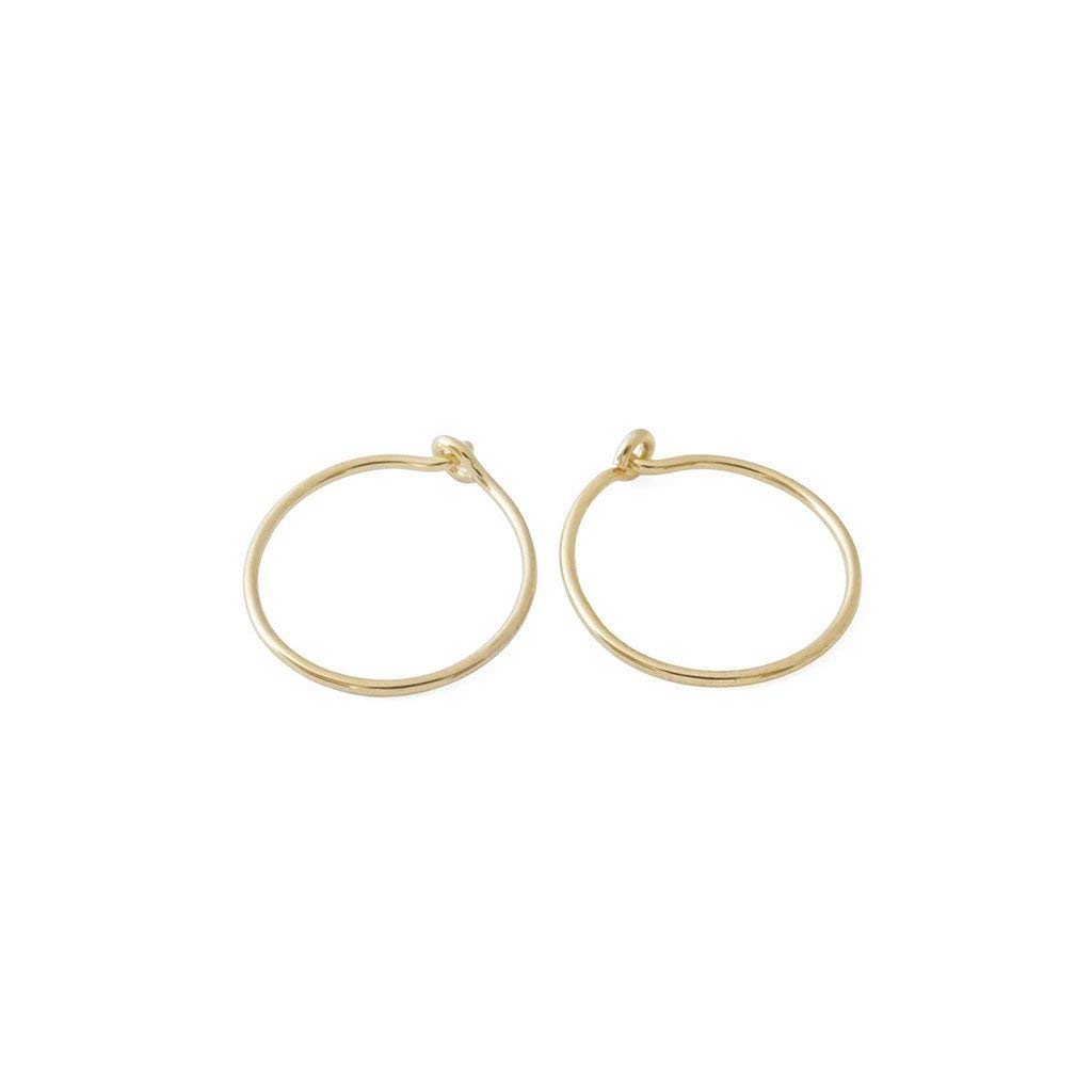 HONEYCAT Minimalist Everyday Hoops - 14K Gold, Rose Gold & Silver Delicate Earrings for Women | Perfect for Work, Date Night & Casual Wear
