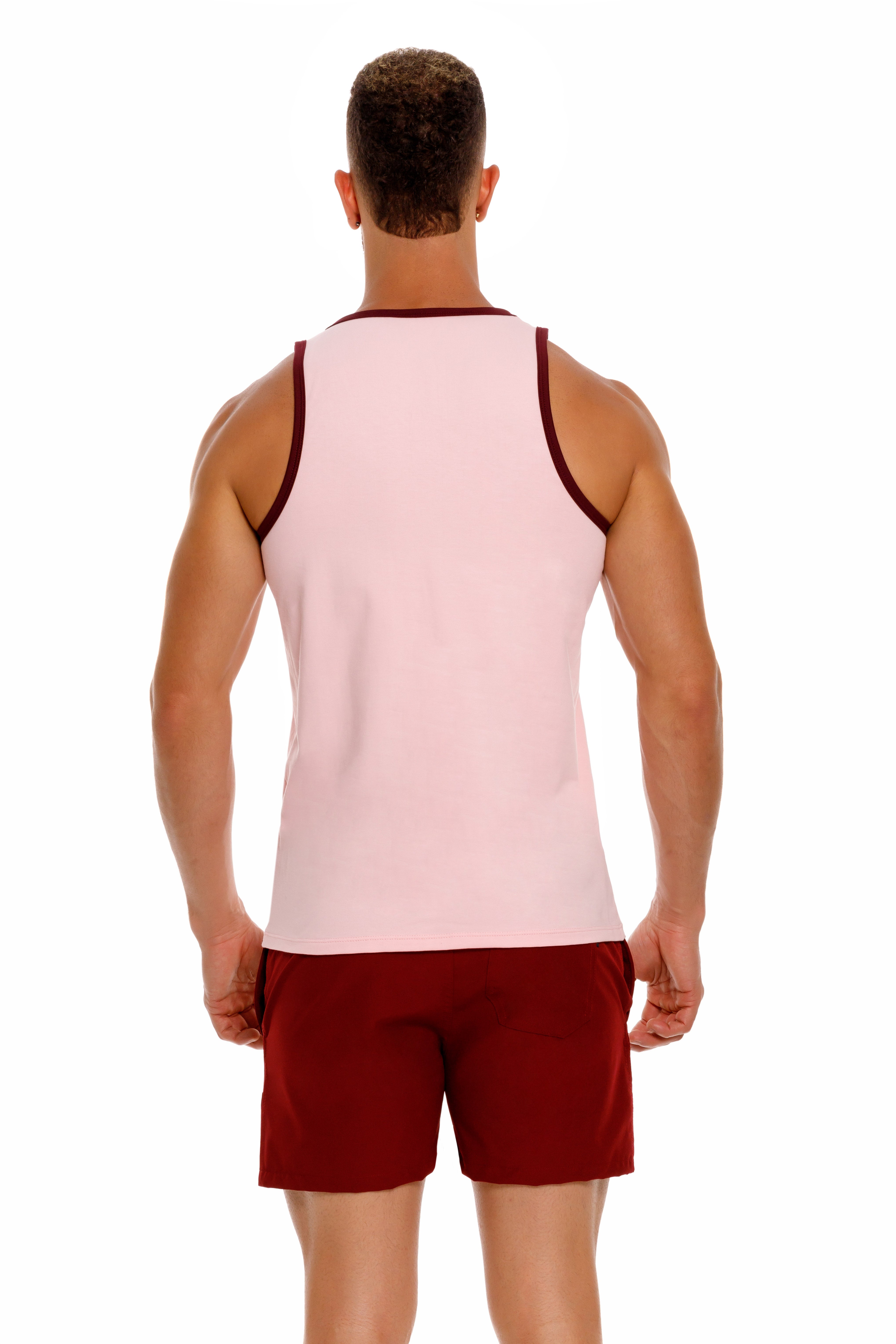 JOR Brixton Women's Slim Fit Cotton Tank Top in Pink - Perfect for Casual Wear, Gym, and Summer Outfits