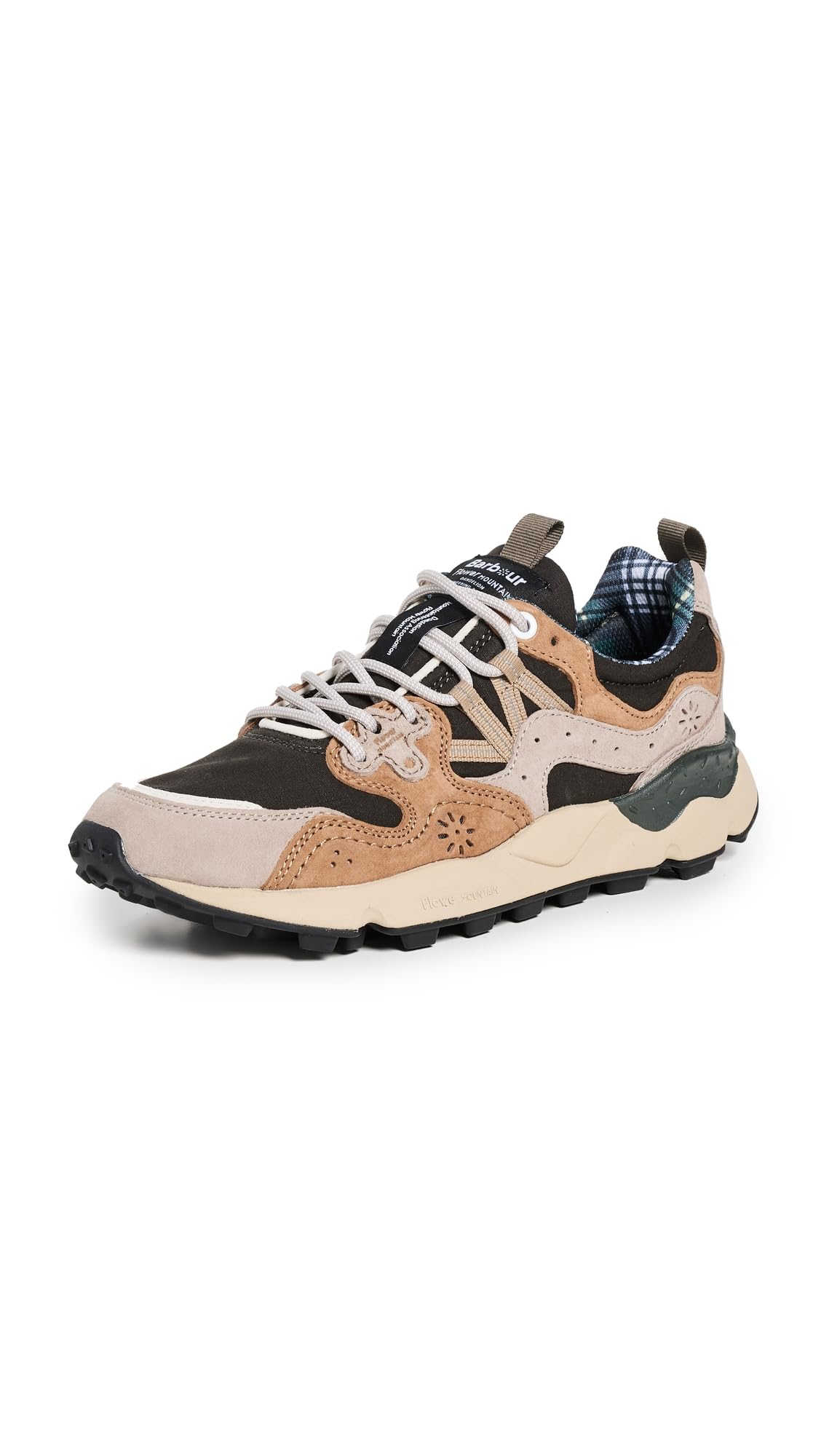 Barbour x Yamano 3 Sneakers - Men's Waterproof Leather Casual Shoes for Walking & Outdoor Activities | Fashionable Streetwear & Travel Footwear