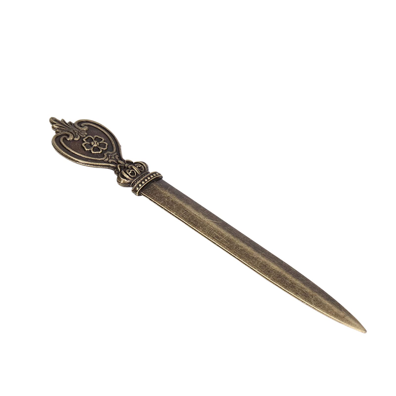 Vintage Metal Letter Opener - Premium Retro Envelope Slitter with Elegant Detailing, Lightweight Manual Mail Opener for Home & Office Use (Style 6) | Perfect for Opening Letters, Bills, and Invitations with Classic Charm