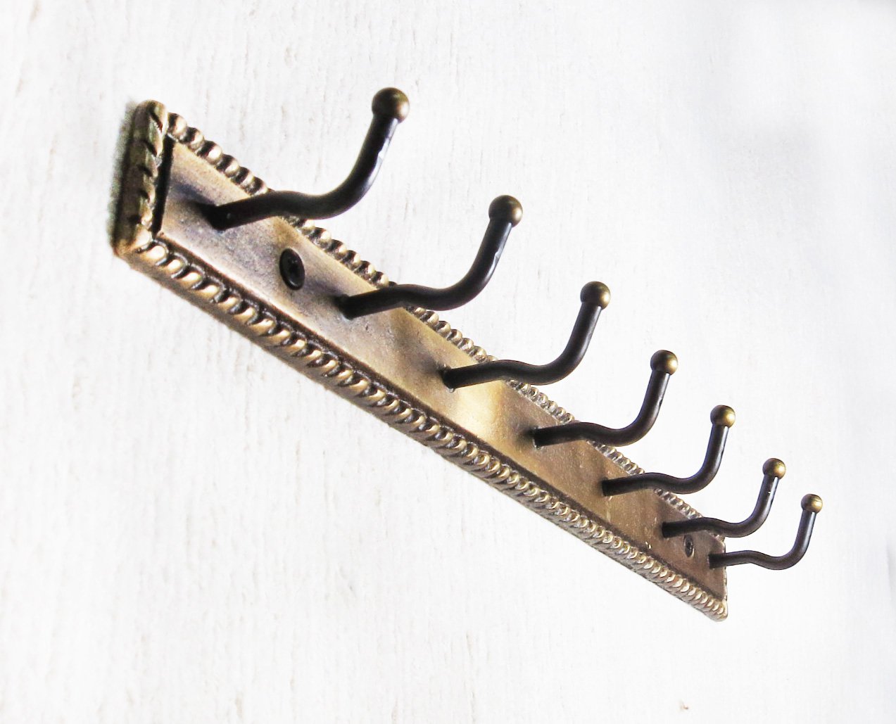 3-Piece Solid Brass Wall-Mounted Key Holder Set - Durable Key Hooks & Hangers for Home, Office & Entryway Organization (Model R29)