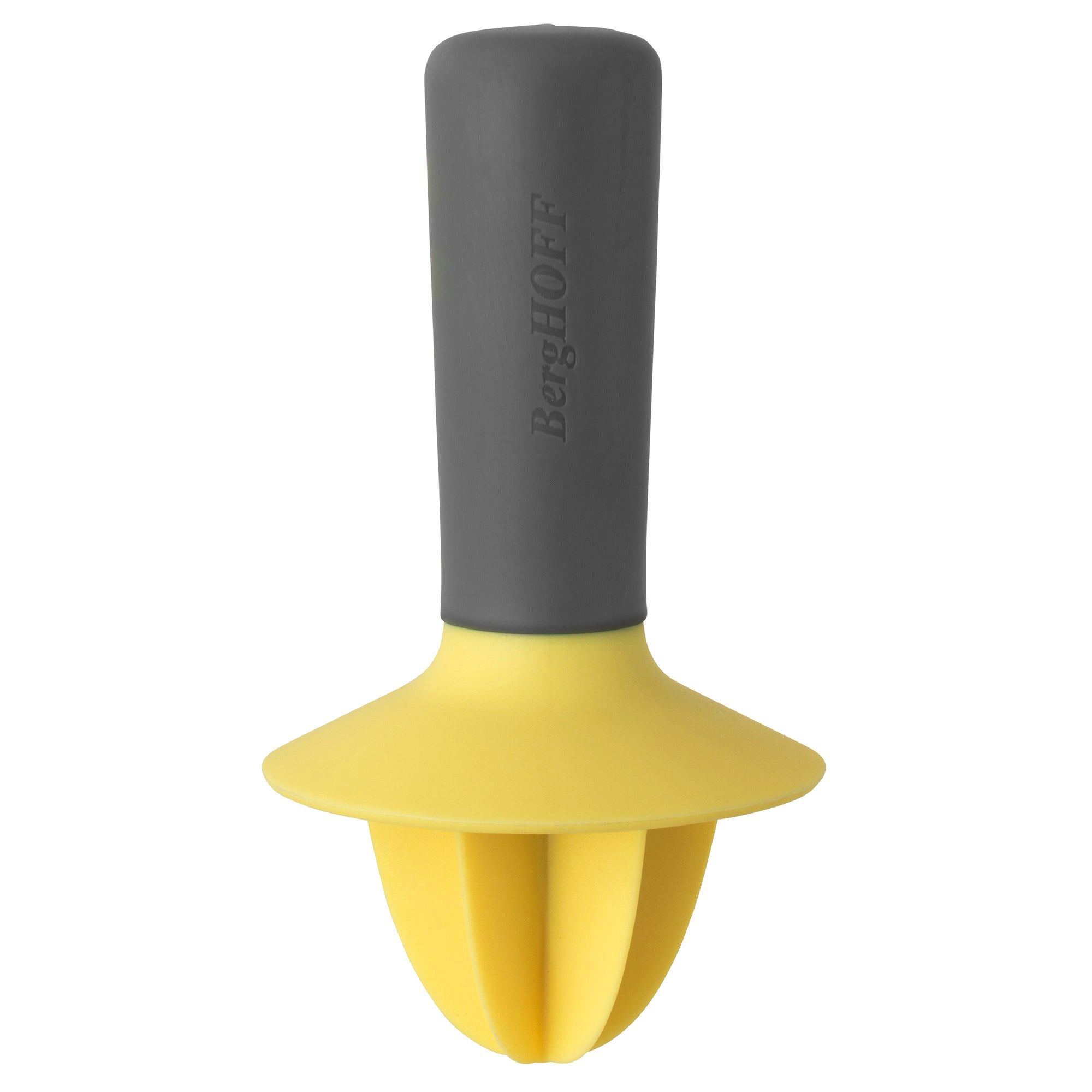 BergHOFF Leo 5 Hand Juicer with Comfortable PP Handle - Yellow Citrus Press for Fresh Lemon, Orange & Lime Juice - Perfect for Kitchen, Bar & Cocktail Making