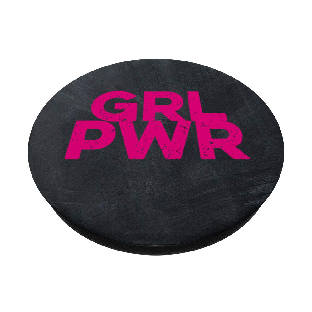 Pink GRL PWR PopSockets Swappable PopGrip - Women Empowerment Phone Grip for iPhone & Android - Perfect for Work, School & Everyday Use
