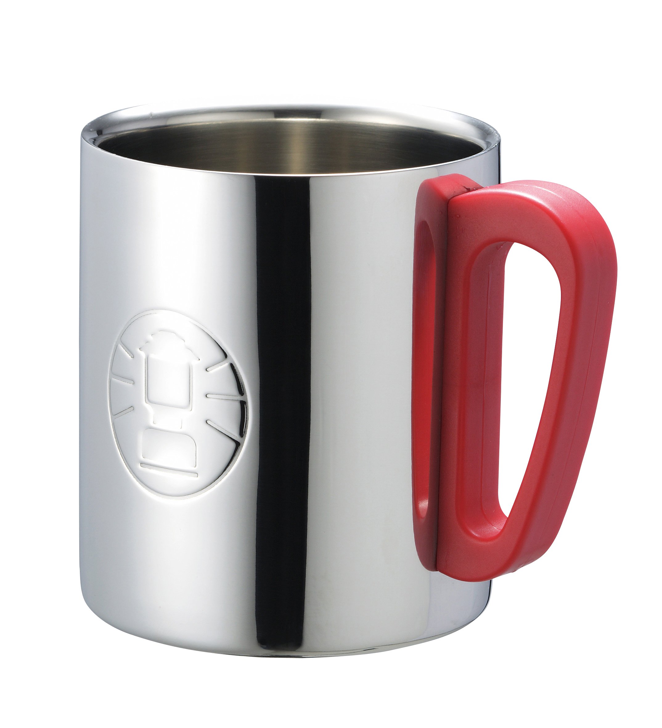 Coleman Double Wall Stainless Steel Insulated Travel Mug - 300cc (10 oz) Red - Keeps Drinks Hot or Cold for Hours - Perfect for Camping, Hiking & Outdoor Adventures