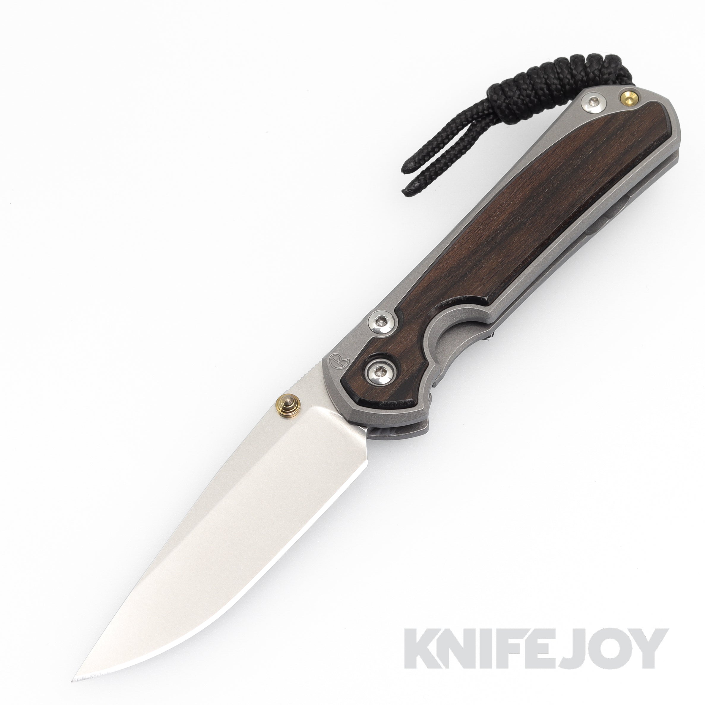 Chris Reeve Small Sebenza 31 Folding Knife - Magnacut Drop Point Blade with Double Gold Lug & Macassar Ebony Inlay | EDC, Outdoor Survival, Camping & Tactical Gear