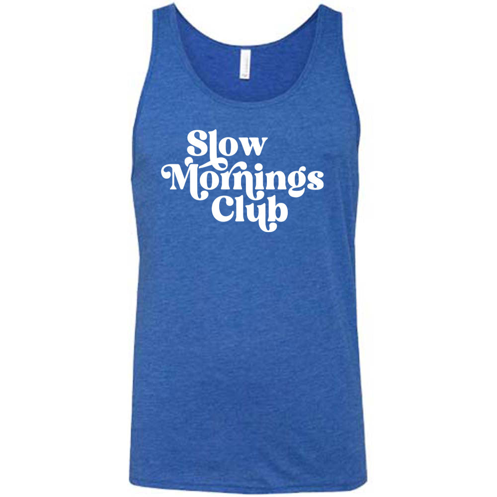 Slow Mornings Club Unisex T-Shirt - Comfortable Cotton Casual Tee for Relaxing Weekends & Cozy Loungewear