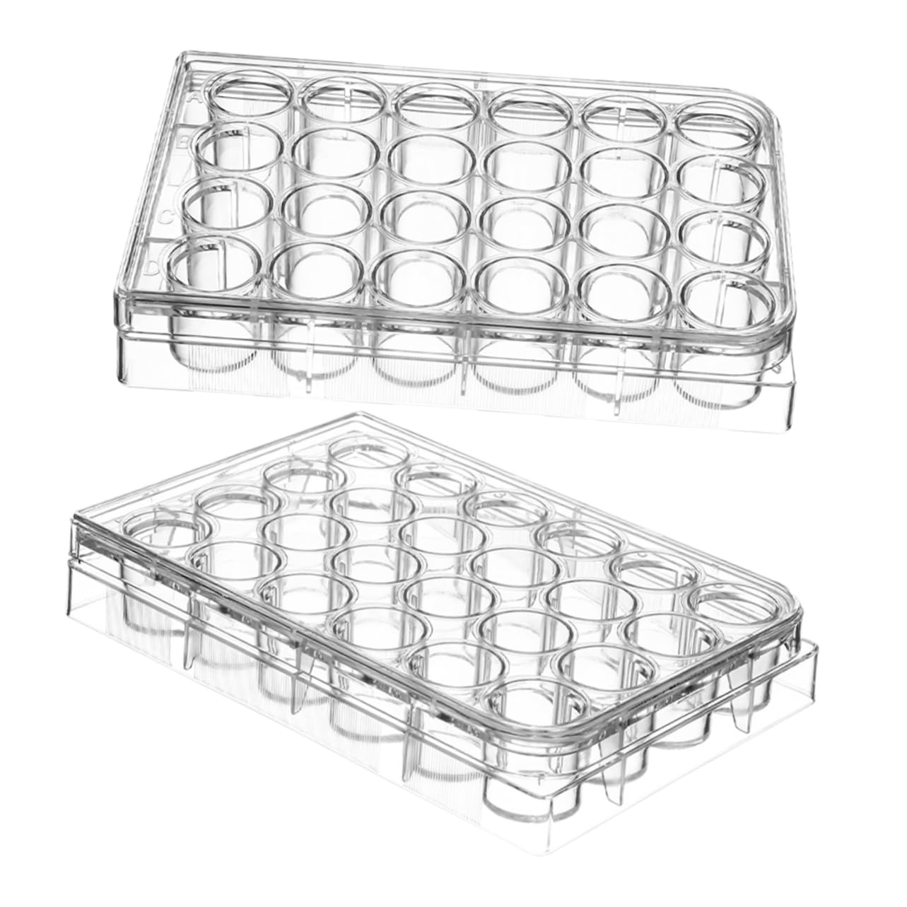 4Pcs Polystyrene Petri Dishes - Lab Cell Culture Plates for Microbiology & Chemistry Experiments