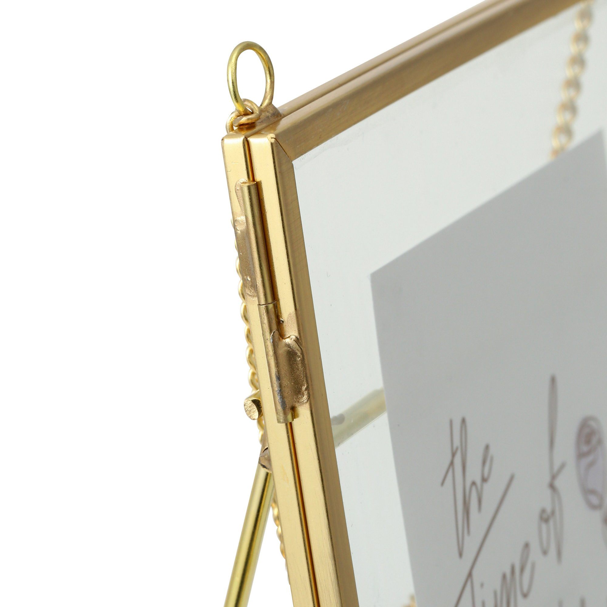 Premium Gold Metal Glass Frame - Elegant & Durable Picture Frame for Home Decor, Office, or Gift Giving