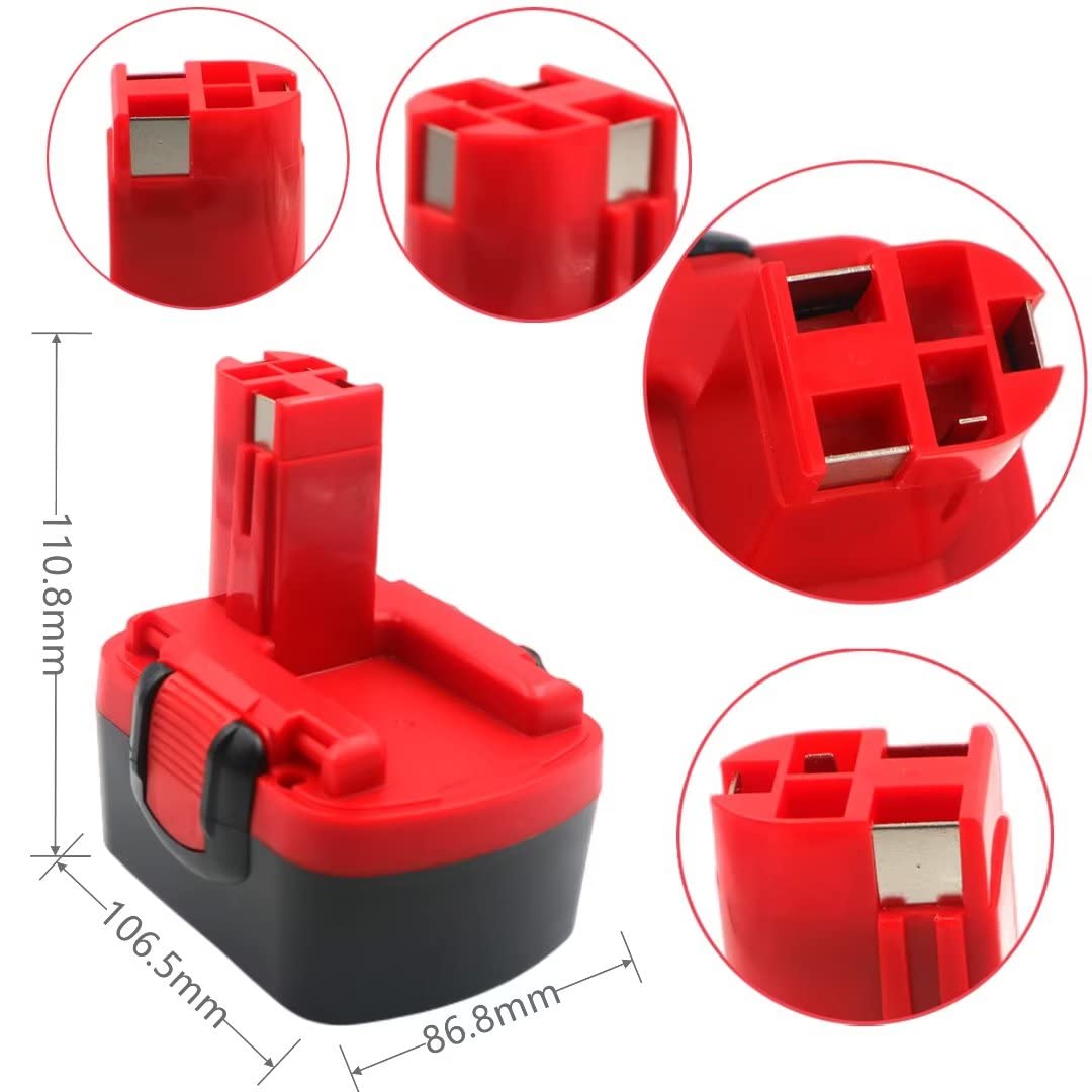 Replacement 14.4V 1500mAh NiCd Battery Compatible with Bosch Power Tools - Perfect for Drills, Saws & Other 14.4V Cordless Tools
