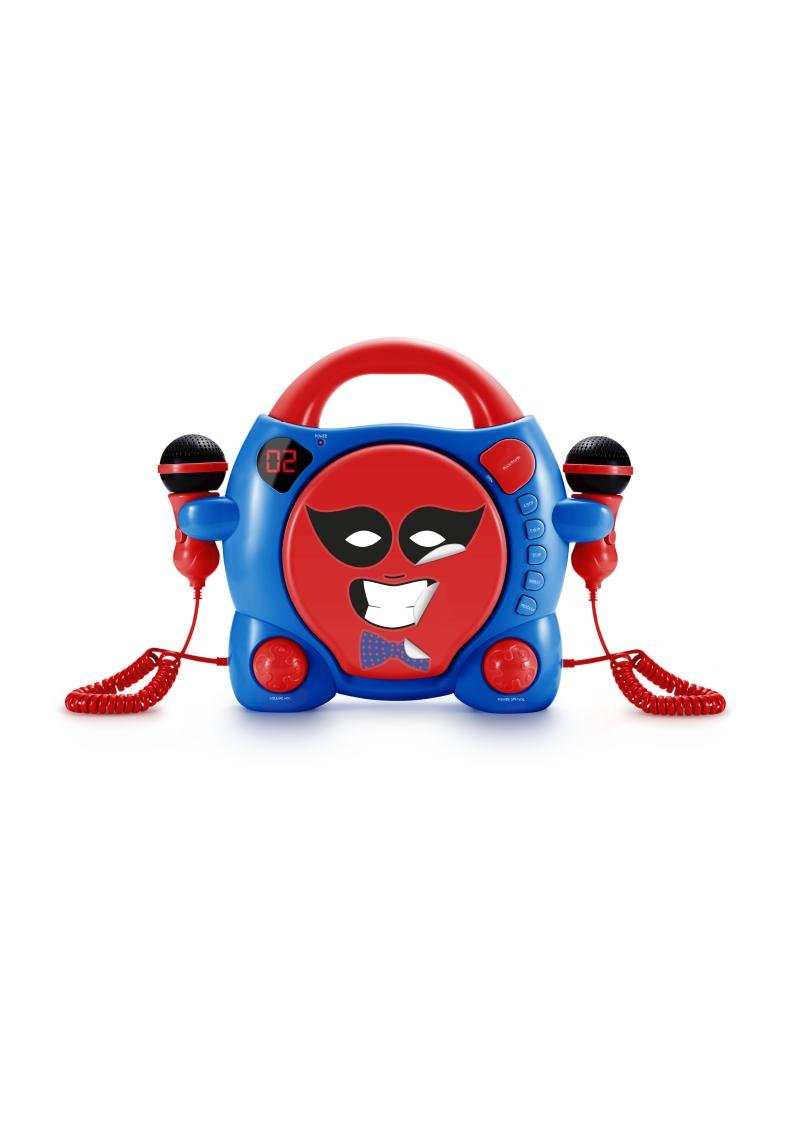 Portable CD Player with 2 Microphones - Big Ben by My Billy | Perfect for Karaoke Parties, Road Trips & Home Entertainment