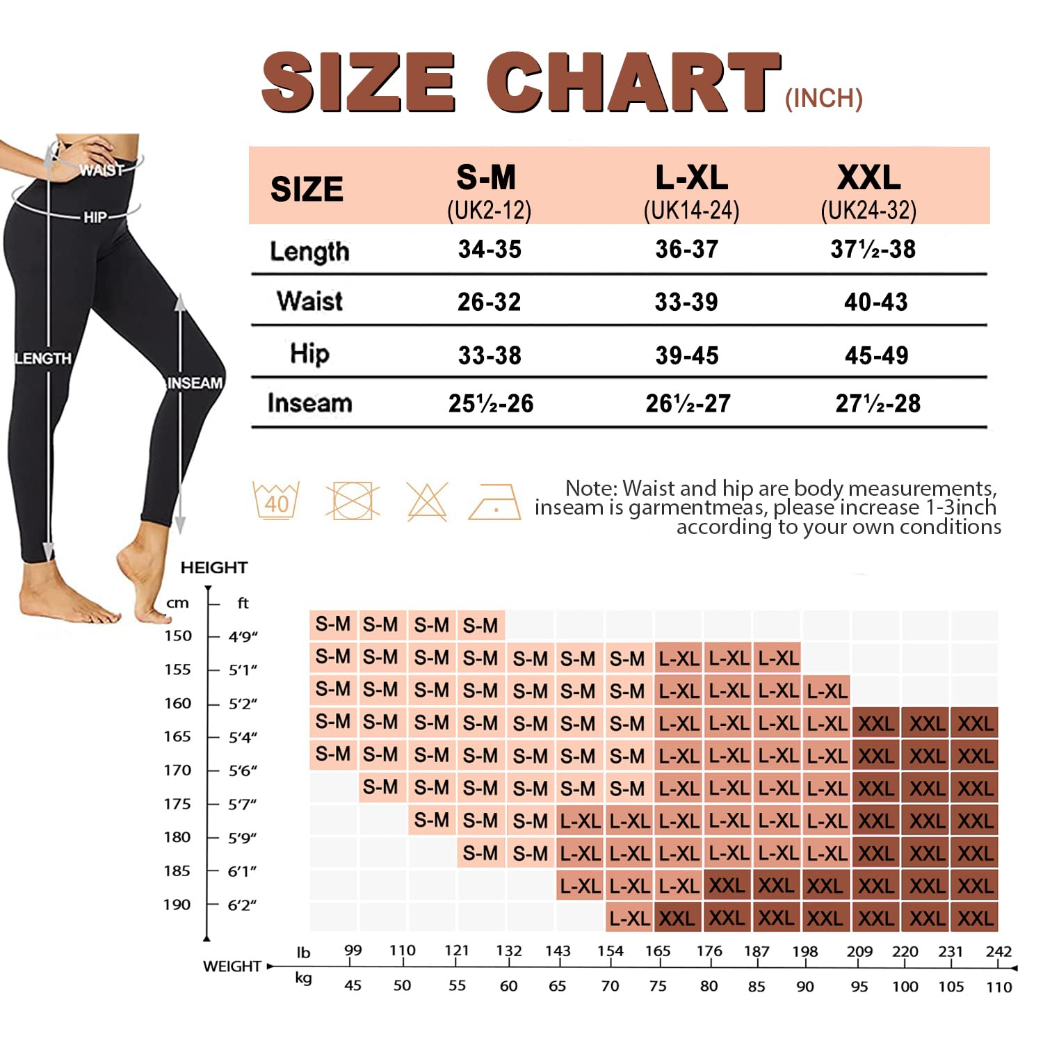 ACTINPUT Women's Black High Waisted Leggings - Soft Tummy Control Workout Pants for Running, Yoga & Gym | Comfortable Athletic Wear for Sports & Daily Use