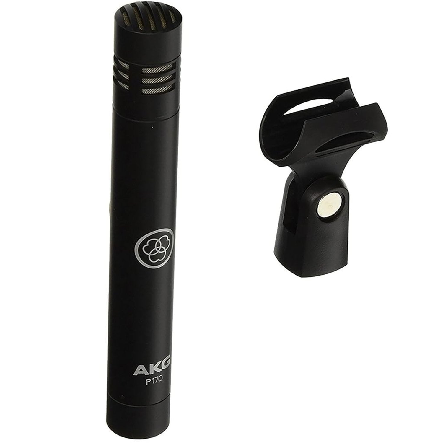 AKG P170 Professional Studio Condenser Microphone with XLR Connection - Black | Perfect for Podcasting, Voice Overs & Music Recording