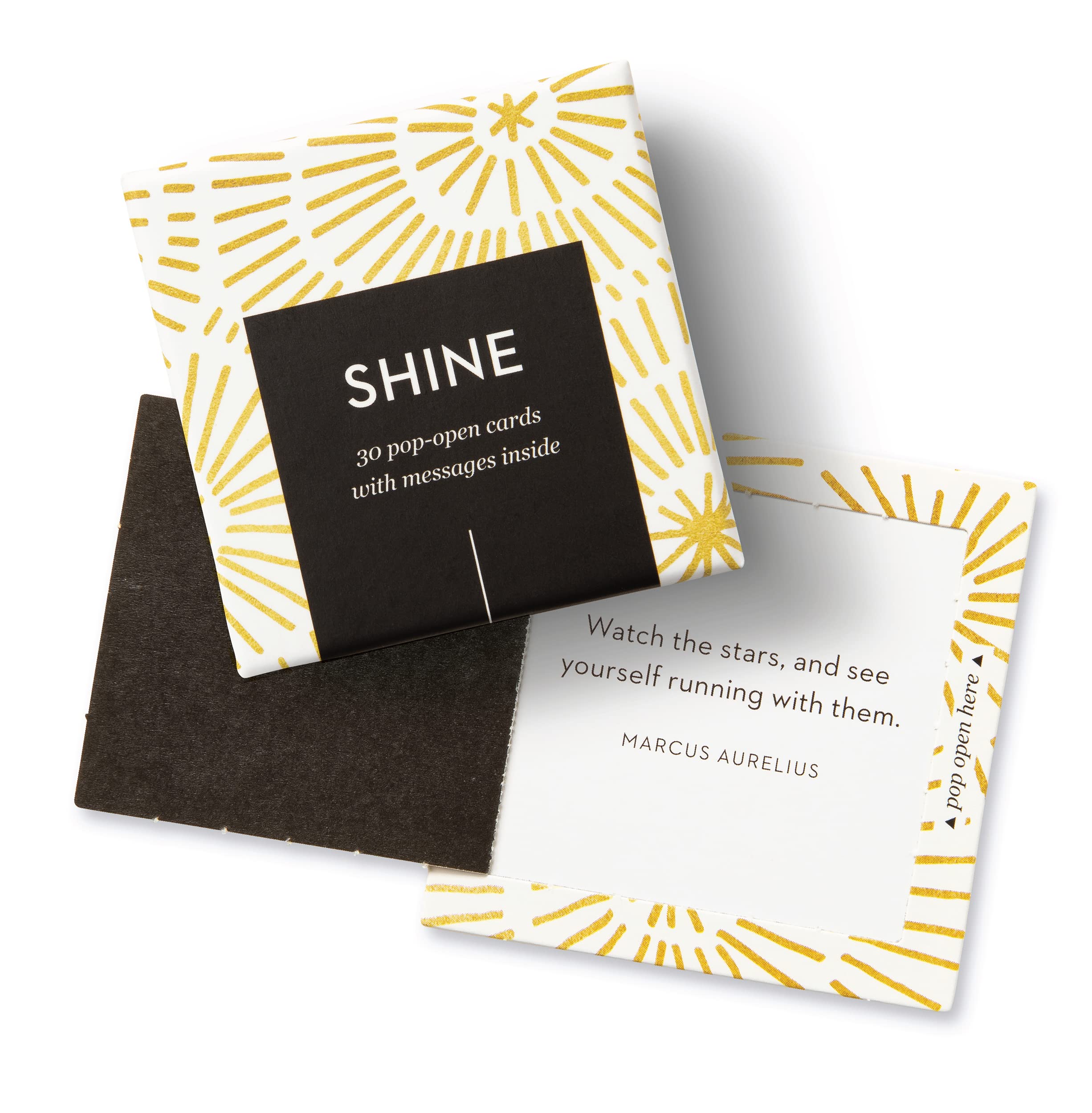 ThoughtFulls Pop-Open Greeting Cards - 4-Pack with Believe, Shine, Holiday Cheer & Merry Christmas Designs - 120 Unique Message Cards for Birthdays, Christmas & Special Occasions