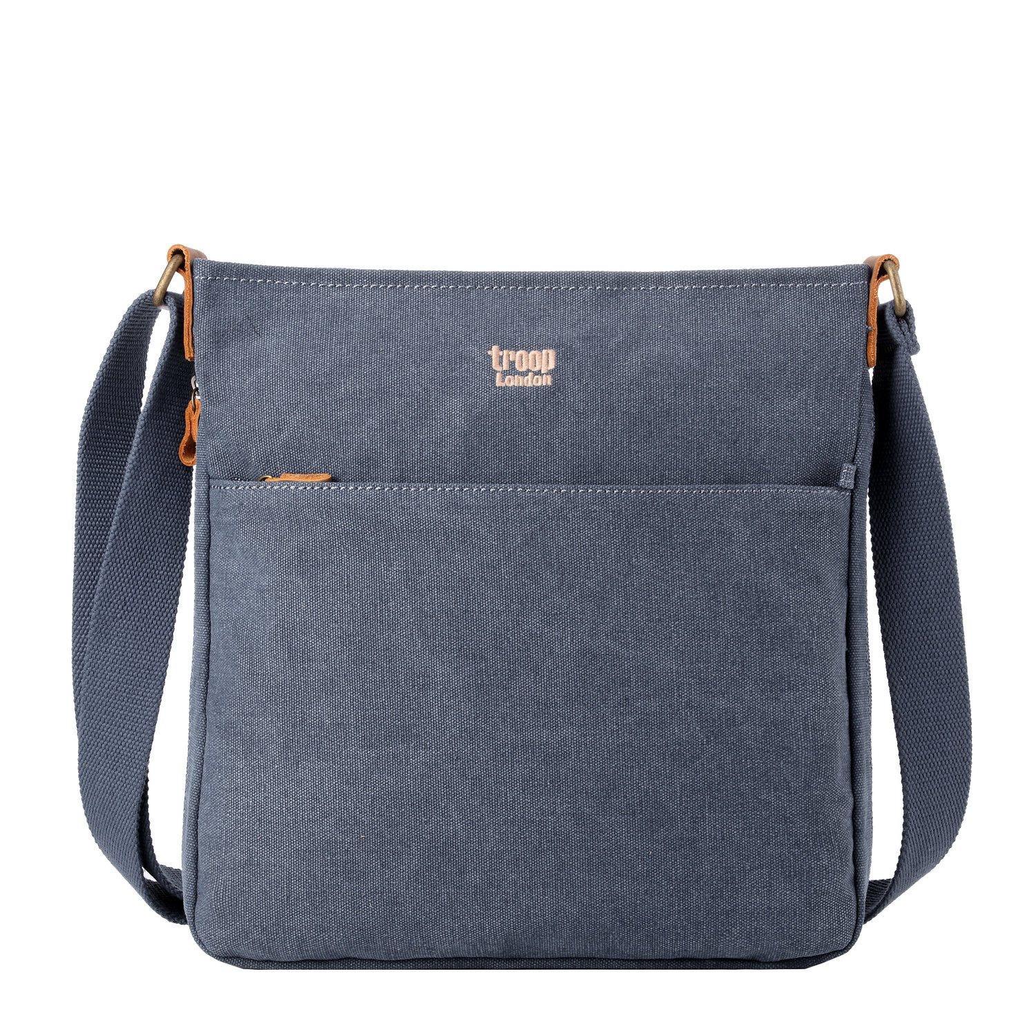 TRP0236 Troop London Classic Canvas Crossbody Bag - Stylish & Durable for Travel, Work & Everyday Use