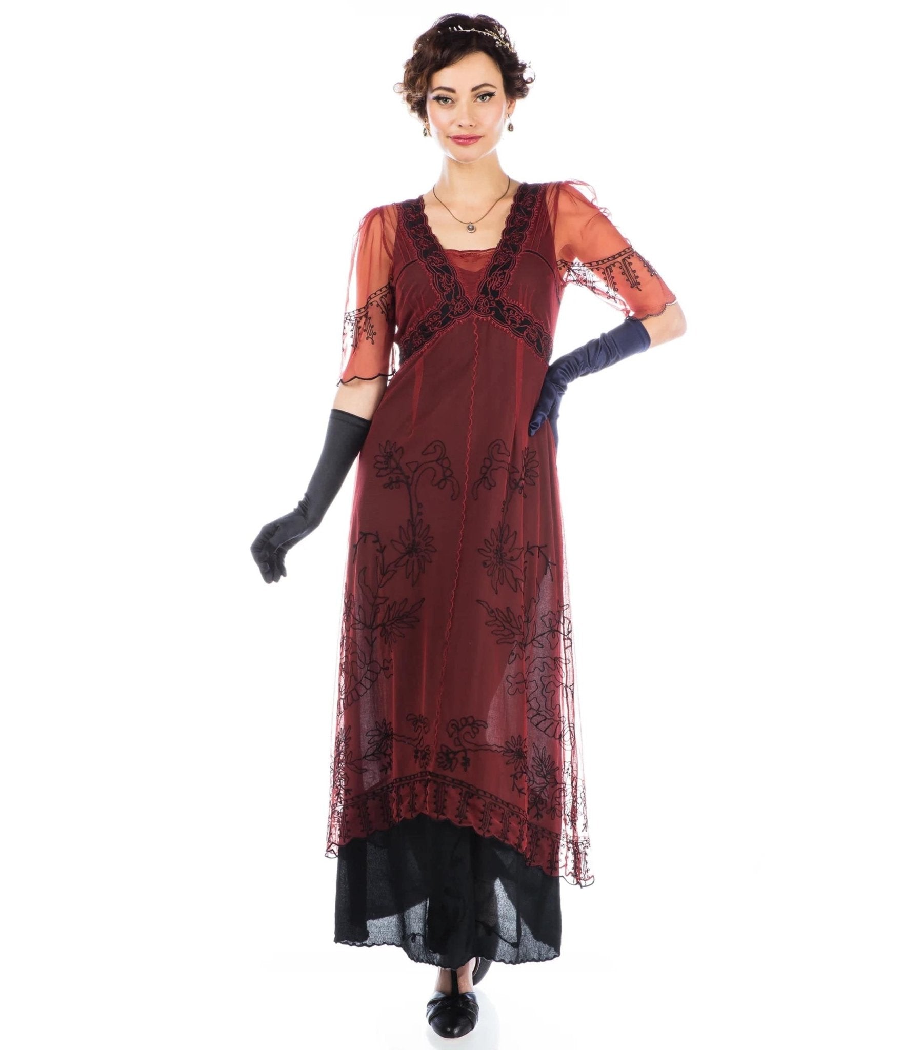 Vintage 1920s Style Wine & Black Flapper Dress for Women - Roaring 20s Gatsby Party Costume, Great Gatsby Themed Event, Speakeasy Outfit, Halloween Costume, Retro Dance Performance