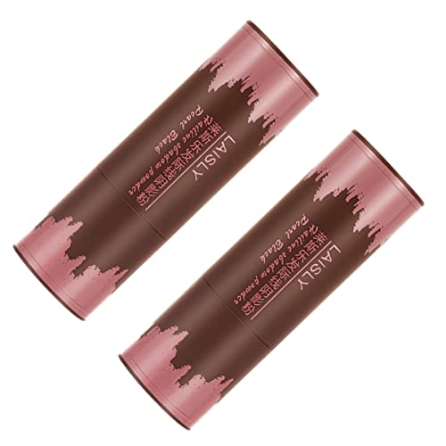 LALAFINA 2Pcs Hairline Powder Sponge Stick - Waterproof Hair Shading Sponge Pen for Natural Hair Shadow Powder | Perfect for Covering Gray Hair & Thinning Hairlines (Makeup & Hair Styling Tool)