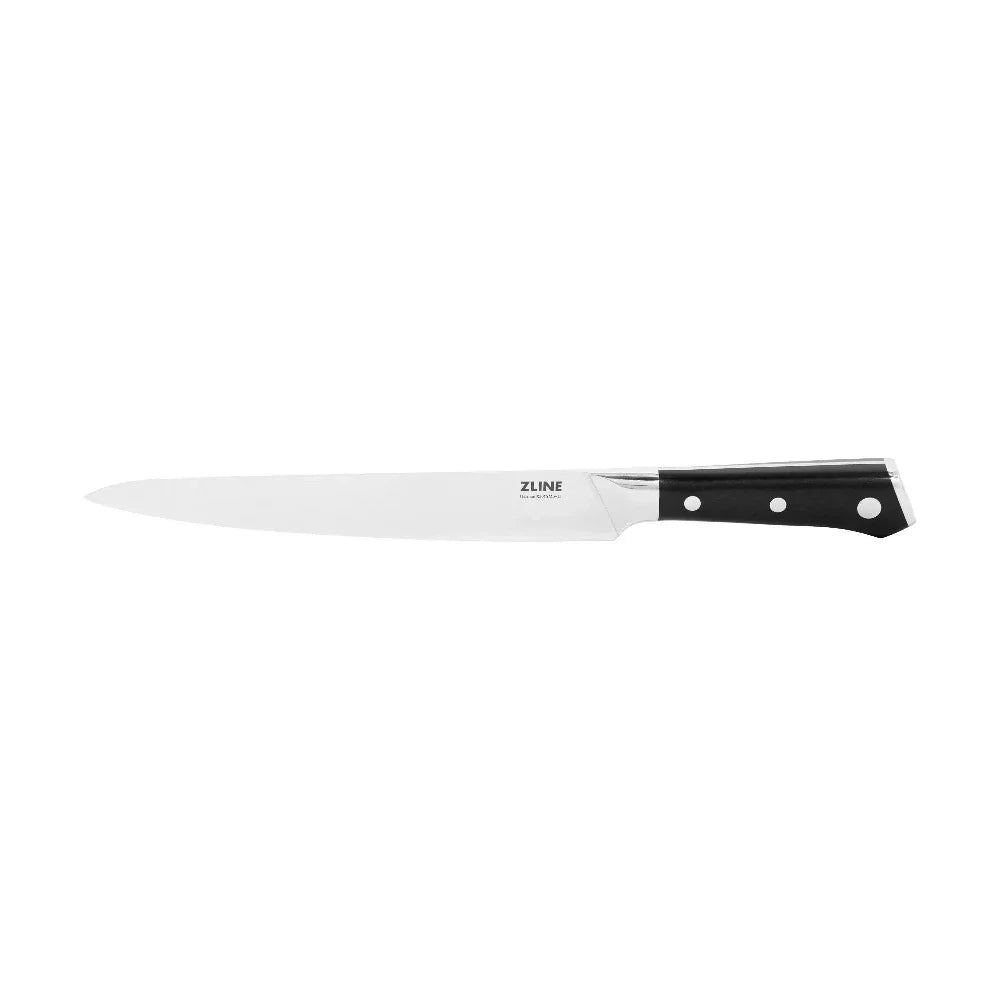 Zline 15-Piece Professional German Steel Kitchen Knife Block Set - High-Quality Chef Knives, Utility Knives & Steak Knives for Home & Restaurant Use (KSETT GS 15) | Perfect for Cooking, Slicing, Dicing & Food Prep in Professional Kitchens & Home Culinary Enthusiasts