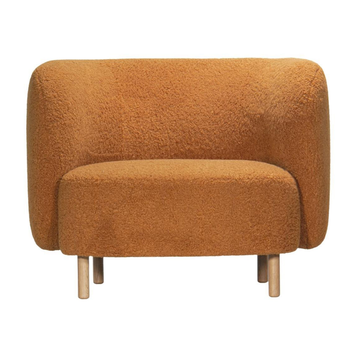 Luxury Faux Sheepskin Lounge Chair - Soft & Cozy Modern Accent Chair for Living Room, Bedroom, or Office - Perfect for Relaxing, Reading & Decor