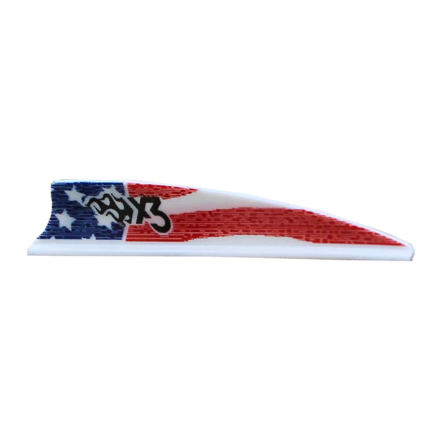 Bohning X3 Vane American Flag Archery Fletching - Perfect for Target Practice and Outdoor Hunting Adventures