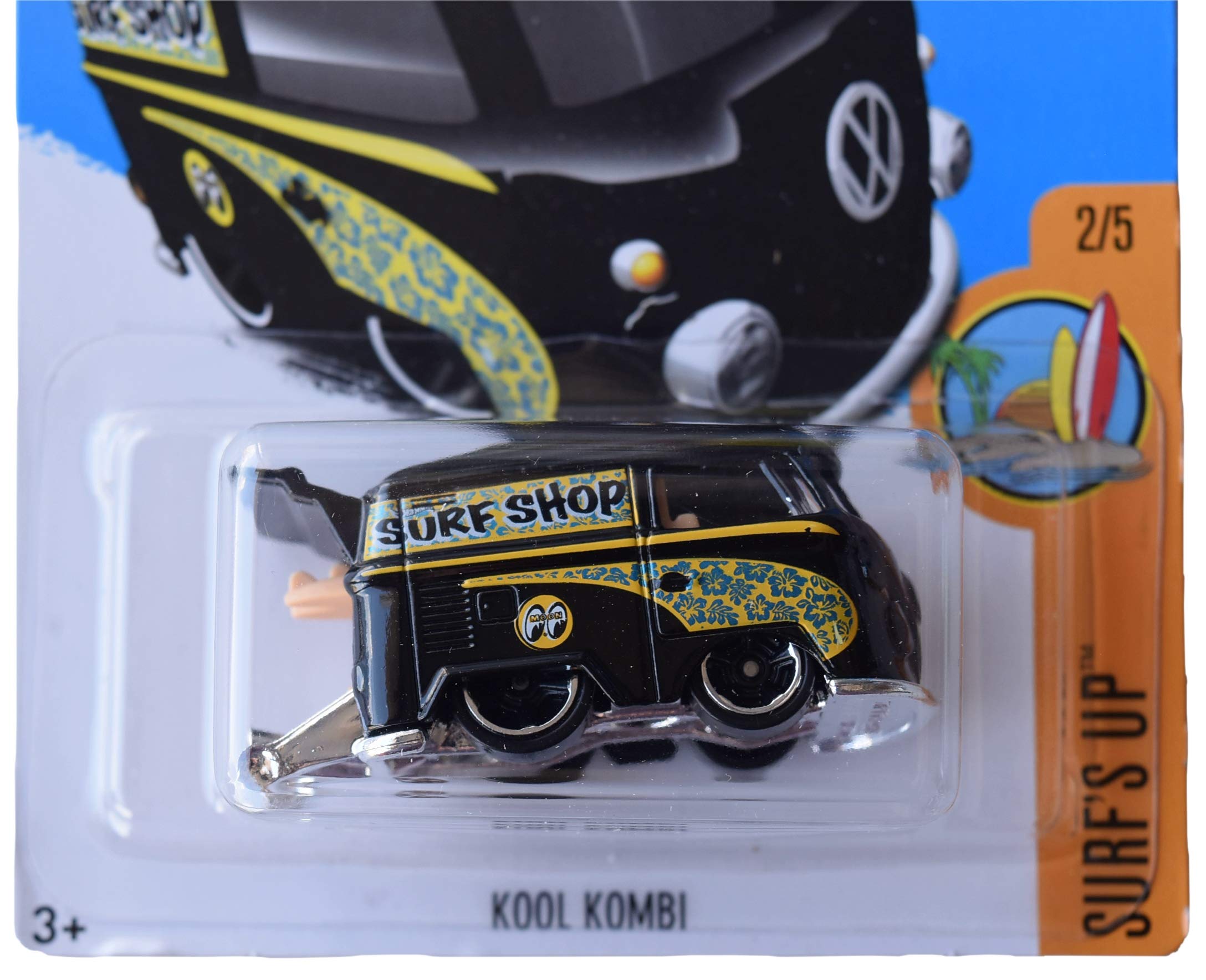 Hot Wheels Volkswagen Kool Kombi Die-Cast Car 1:64 Scale - Black Collectible Toy (302/365) - Perfect for Kids Play, Collectors Display & Gift Giving