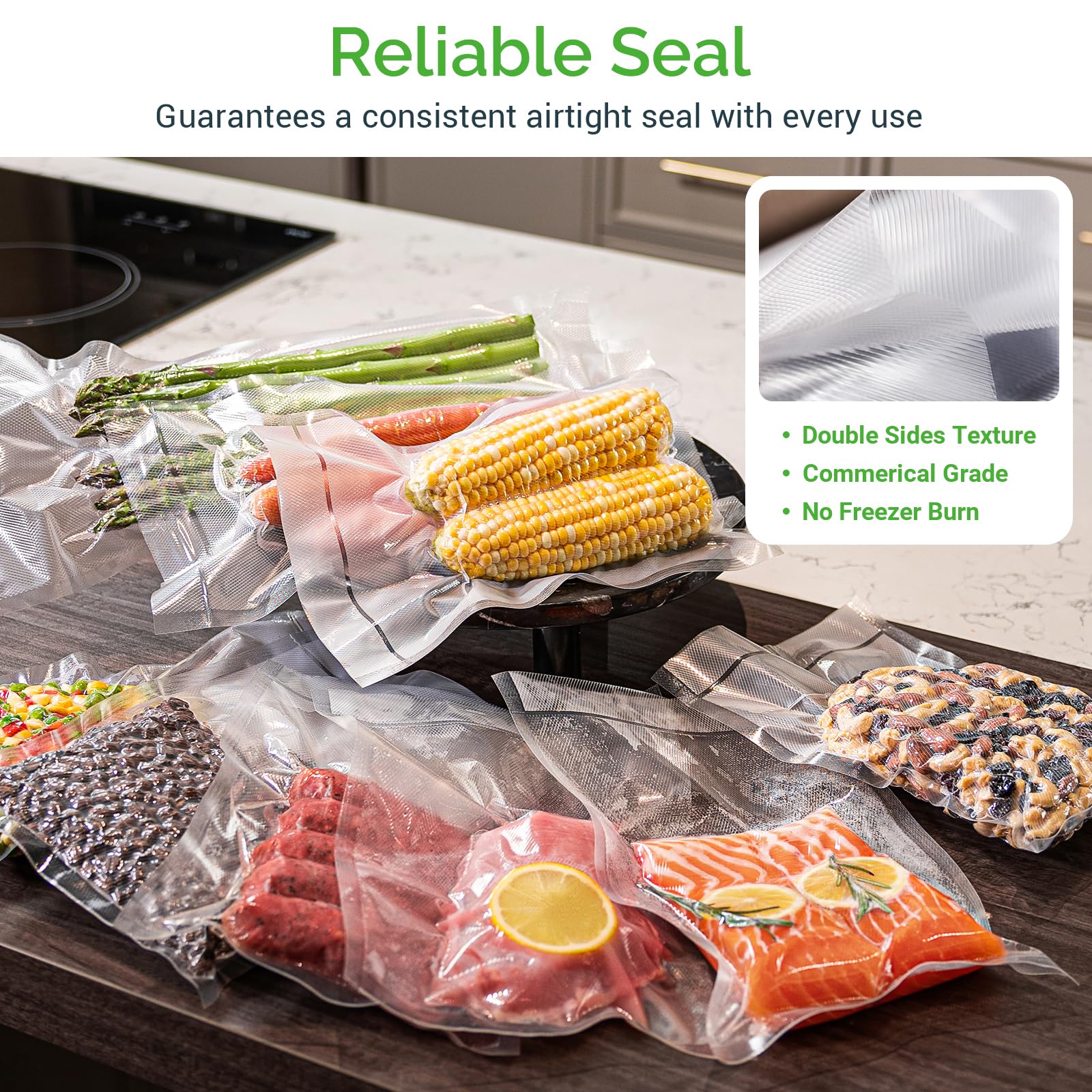 Premium Vacuum Sealer Bags for Food - 2 Pack 8