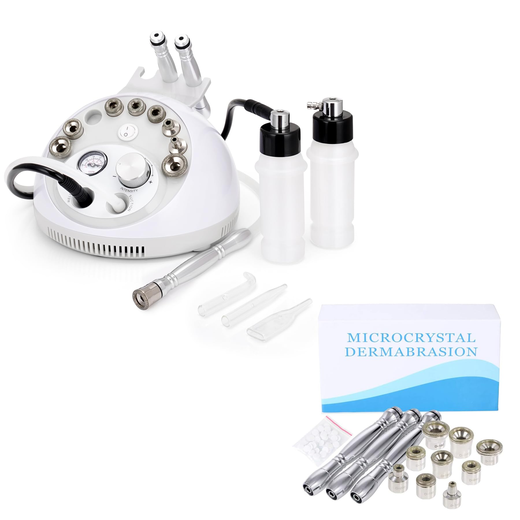 Professional Microdermabrasion Machine with Diamond Tips Kit - At-Home Facial Exfoliation for Glowing Skin | Perfect for Acne Treatment, Anti-Aging & Skin Rejuvenation